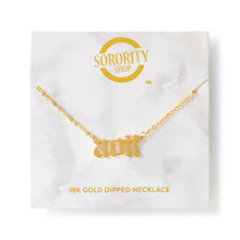 Load image into Gallery viewer, Old English Style Sorority Necklace
