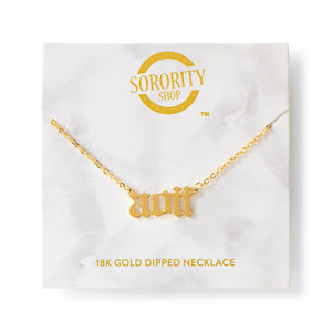 Old English Style Sorority Necklace