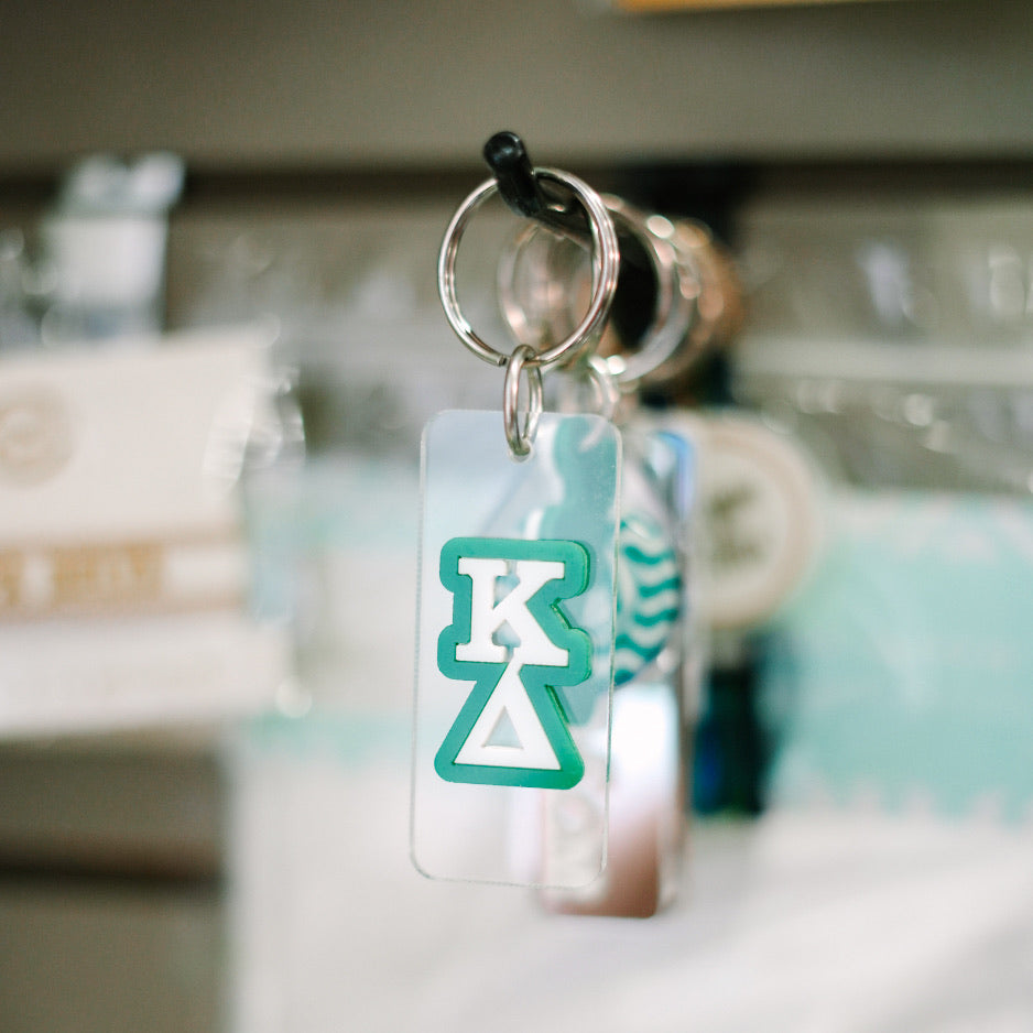 Acrylic Clear/Mirror Back Keychain – Greek Expressions